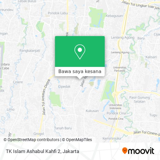 Peta TK Islam Ashabul Kahfi 2