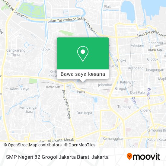 Peta SMP Negeri 82 Grogol Jakarta Barat