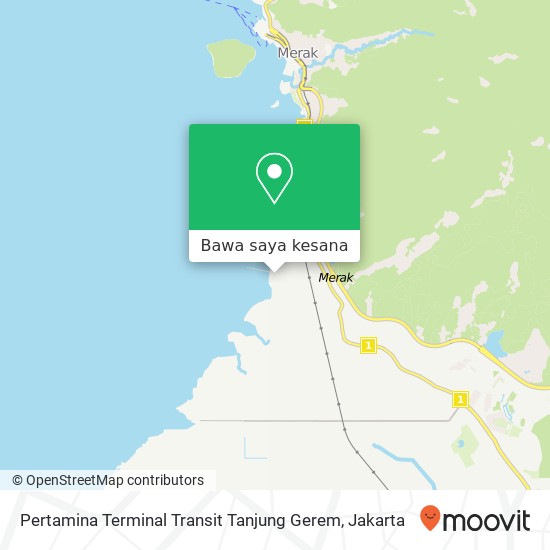 Peta Pertamina Terminal Transit Tanjung Gerem