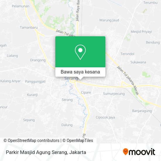 Peta Parkir Masjid Agung Serang