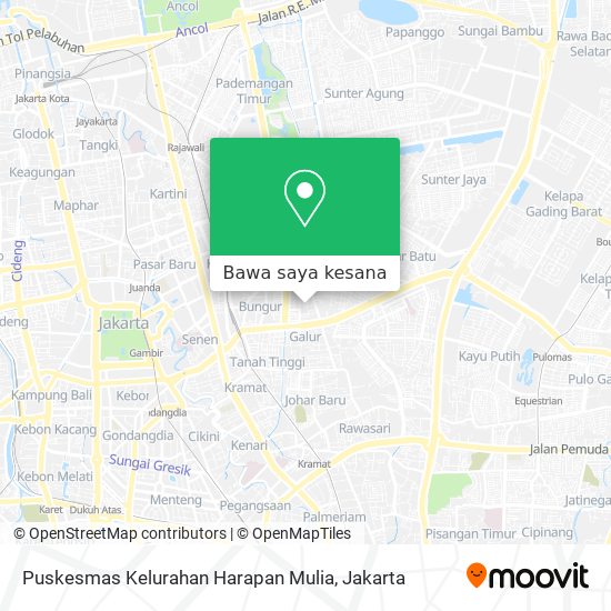 Peta Puskesmas Kelurahan Harapan Mulia