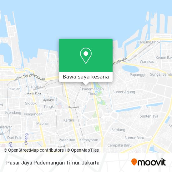 Peta Pasar Jaya Pademangan Timur