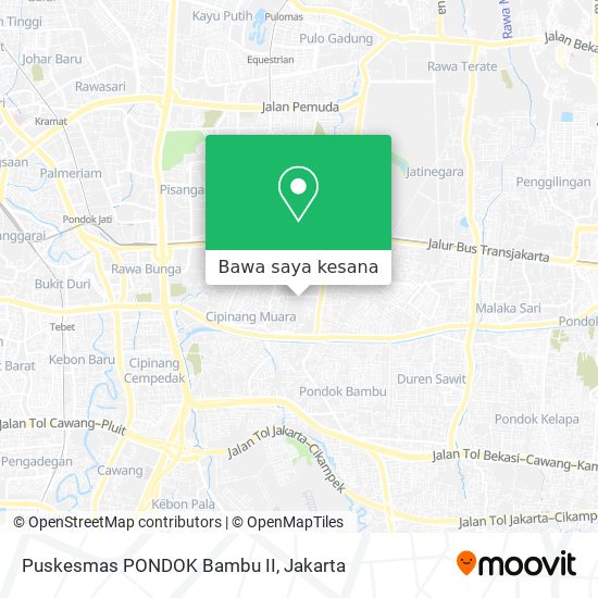 Peta Puskesmas PONDOK Bambu II