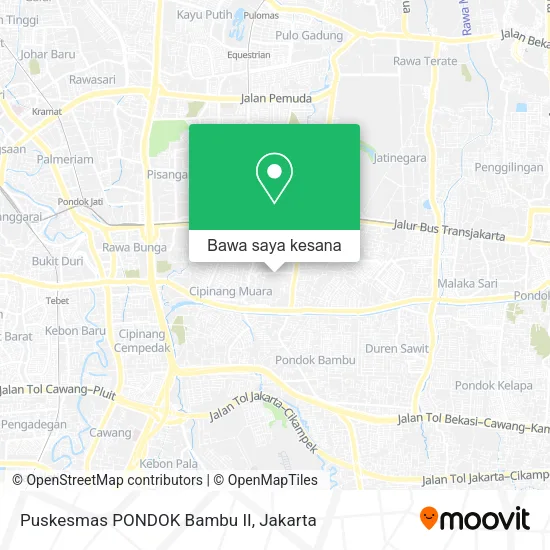 Peta Puskesmas PONDOK Bambu II