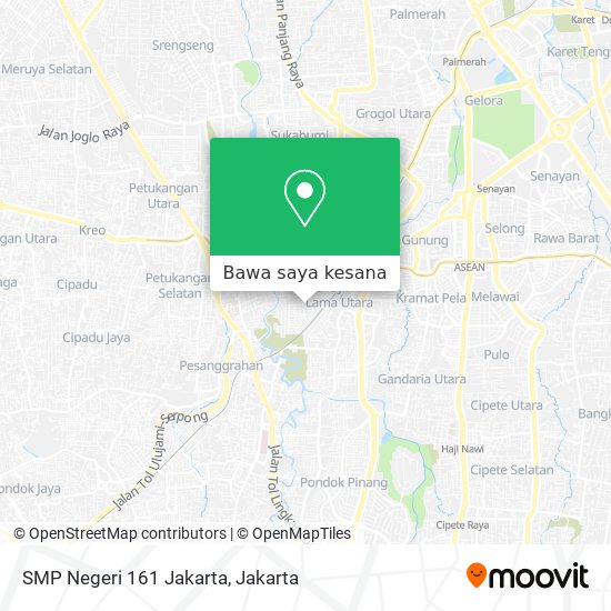 Peta SMP Negeri 161 Jakarta