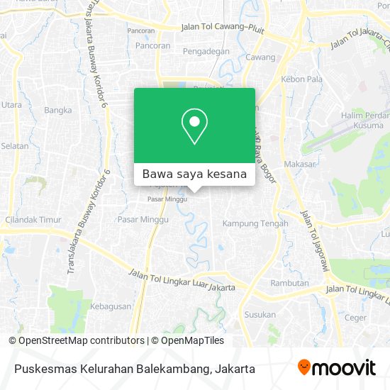 Peta Puskesmas Kelurahan Balekambang