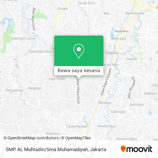 Peta SMP AL Muhtadin / Sma Muhamadiyah