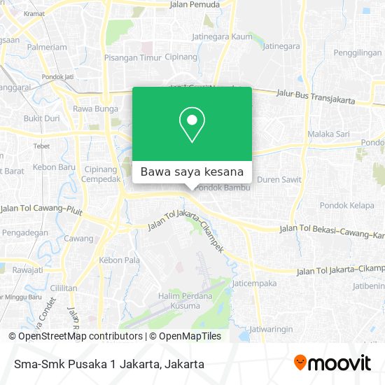 Peta Sma-Smk Pusaka 1 Jakarta