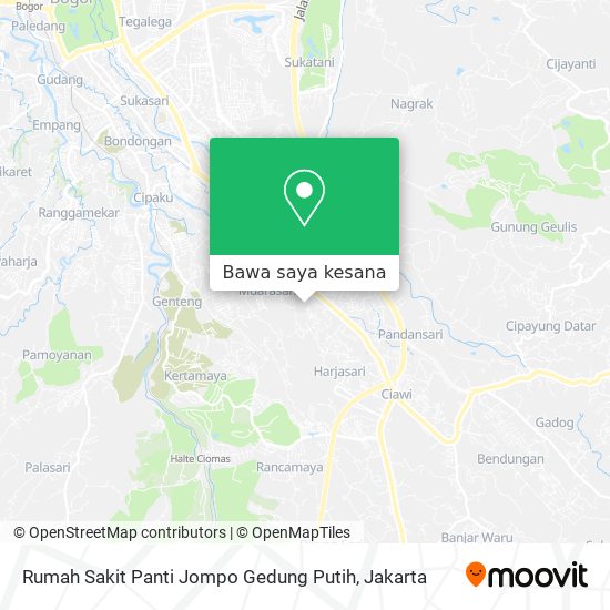 Peta Rumah Sakit Panti Jompo Gedung Putih