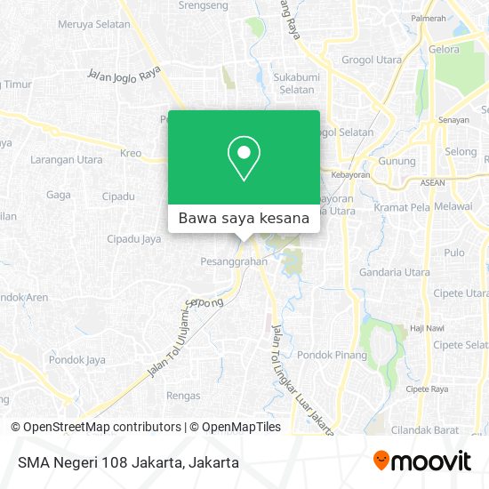 Peta SMA Negeri 108 Jakarta