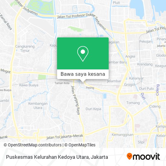 Peta Puskesmas Kelurahan Kedoya Utara