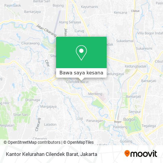 Peta Kantor Kelurahan Cilendek Barat