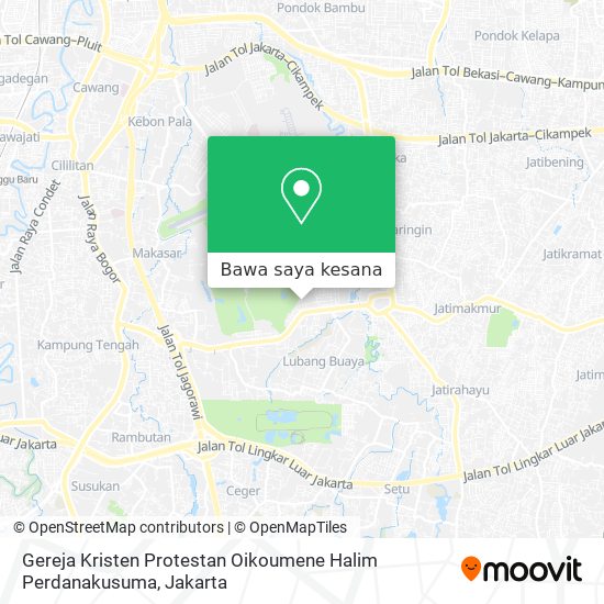 Peta Gereja Kristen Protestan Oikoumene Halim Perdanakusuma