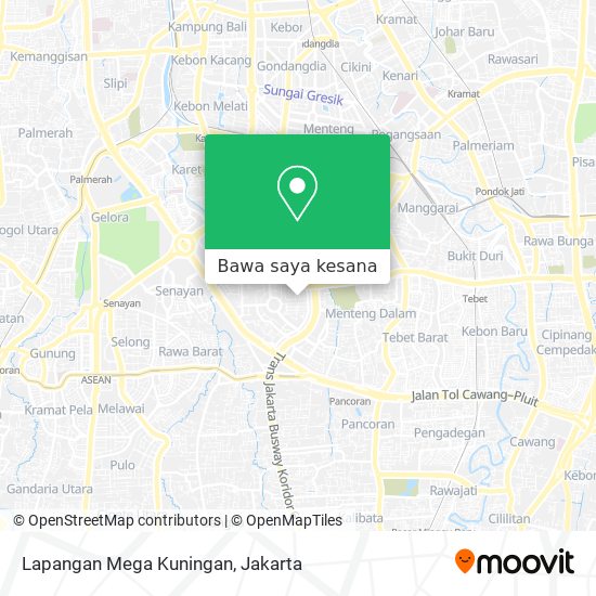 Peta Lapangan Mega Kuningan