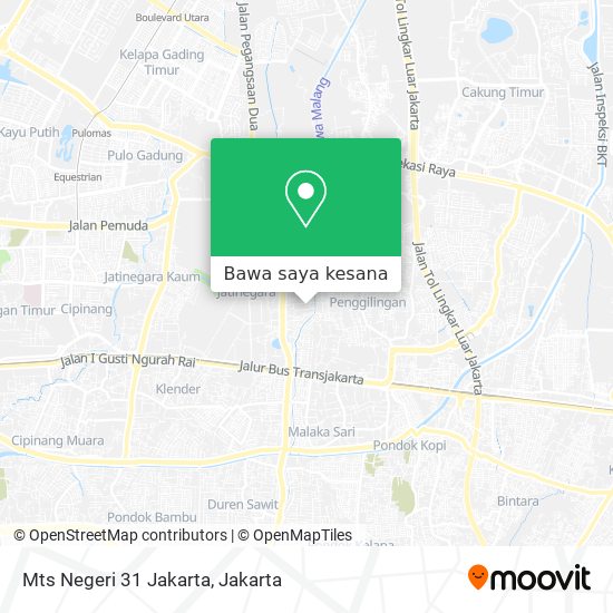 Peta Mts Negeri 31 Jakarta