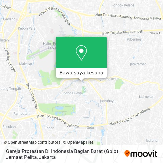 Peta Gereja Protestan DI Indonesia Bagian Barat (Gpib) Jemaat Pelita