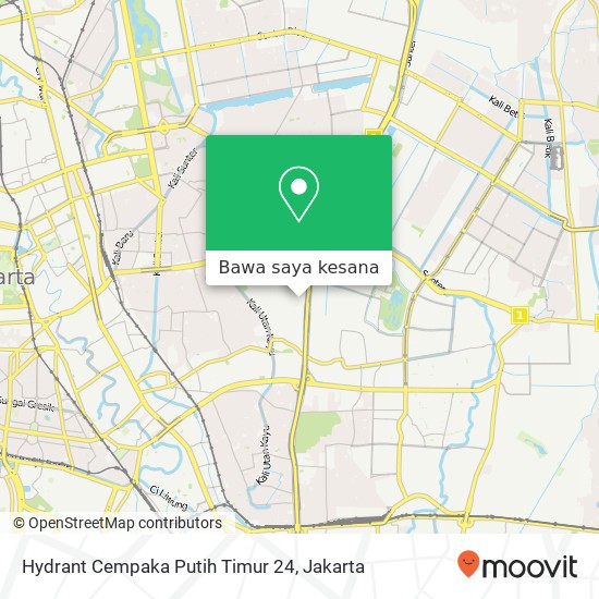 Peta Hydrant Cempaka Putih Timur 24