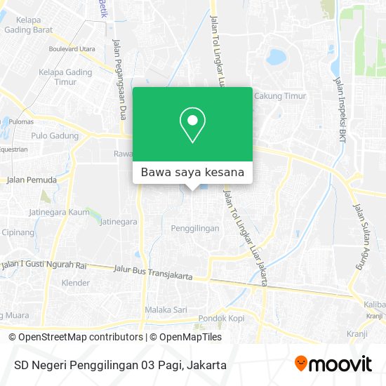 Peta SD Negeri Penggilingan 03 Pagi