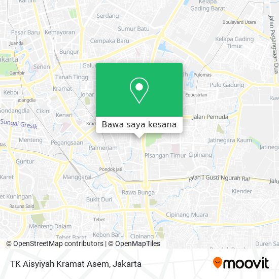 Peta TK Aisyiyah Kramat Asem