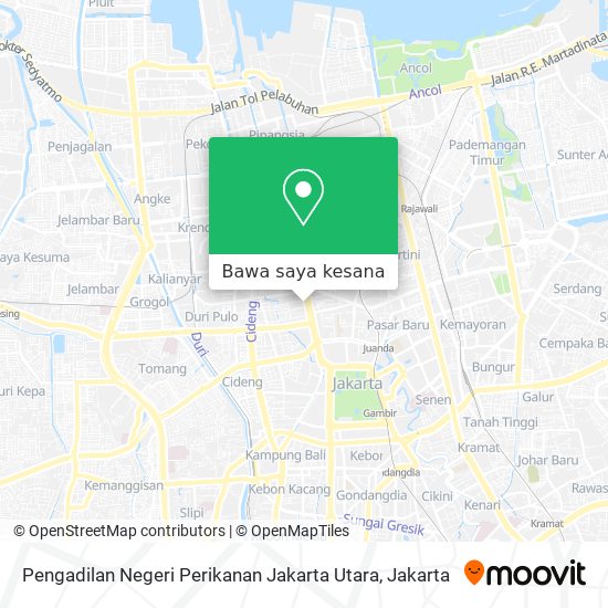 Peta Pengadilan Negeri Perikanan Jakarta Utara