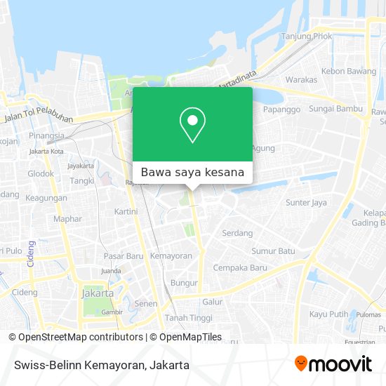 Peta Swiss-Belinn Kemayoran