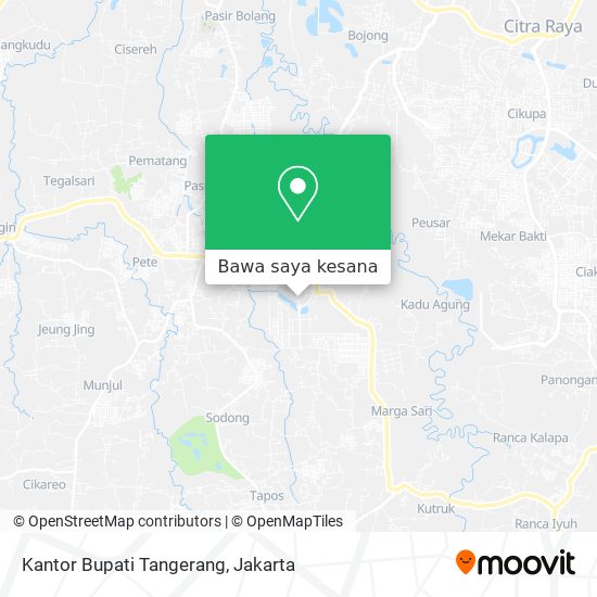 Peta Kantor Bupati Tangerang