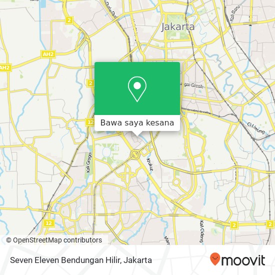 Peta Seven Eleven Bendungan Hilir