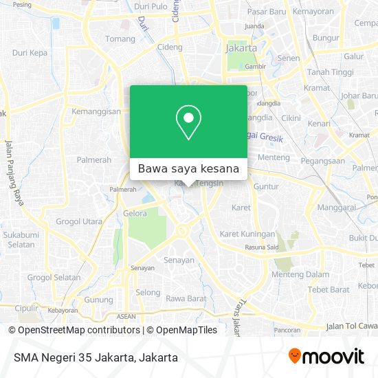 Peta SMA Negeri 35 Jakarta