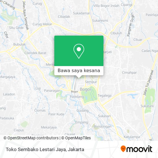 Peta Toko Sembako Lestari Jaya