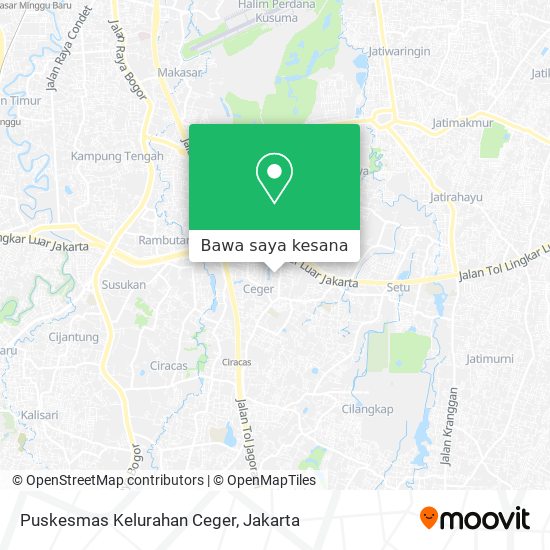 Peta Puskesmas Kelurahan Ceger