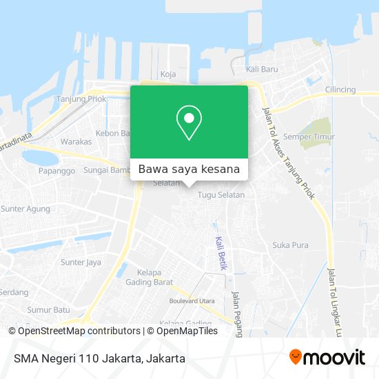 Peta SMA Negeri 110 Jakarta