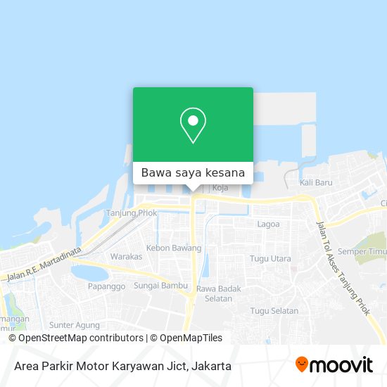 Peta Area Parkir Motor Karyawan Jict