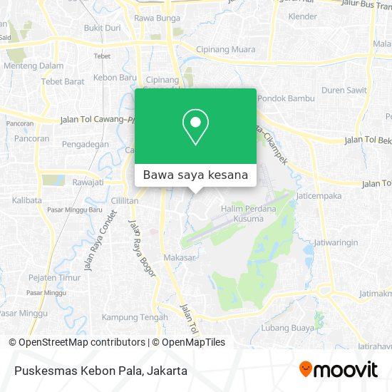 Peta Puskesmas Kebon Pala