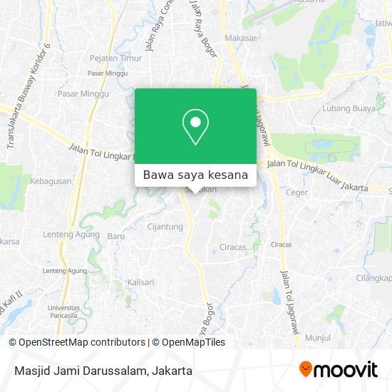 Peta Masjid Jami Darussalam