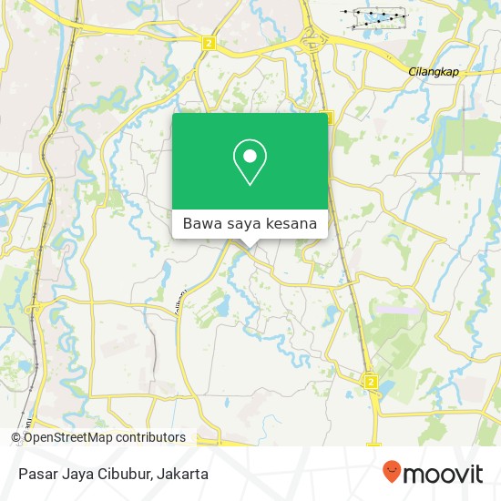 Peta Pasar Jaya Cibubur