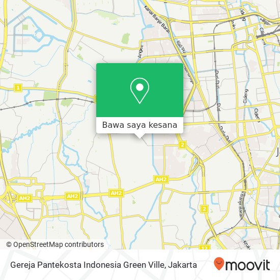 Peta Gereja Pantekosta Indonesia Green Ville
