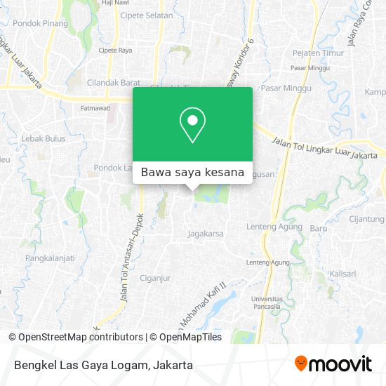 Peta Bengkel Las Gaya Logam
