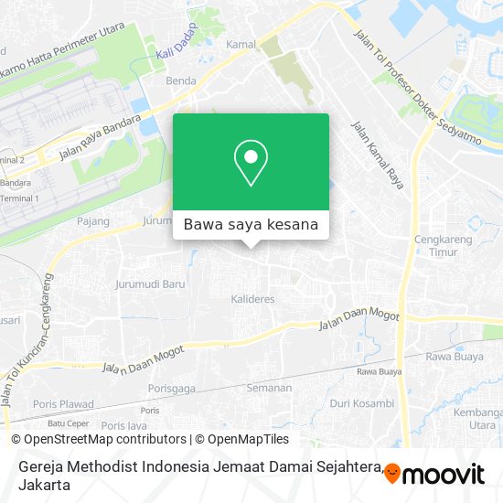 Peta Gereja Methodist Indonesia Jemaat Damai Sejahtera