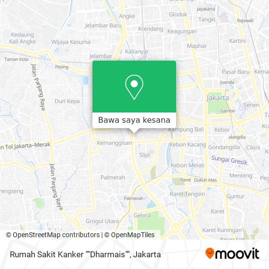 Peta Rumah Sakit Kanker ""Dharmais""