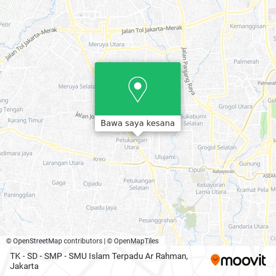 Peta TK - SD - SMP - SMU Islam Terpadu Ar Rahman