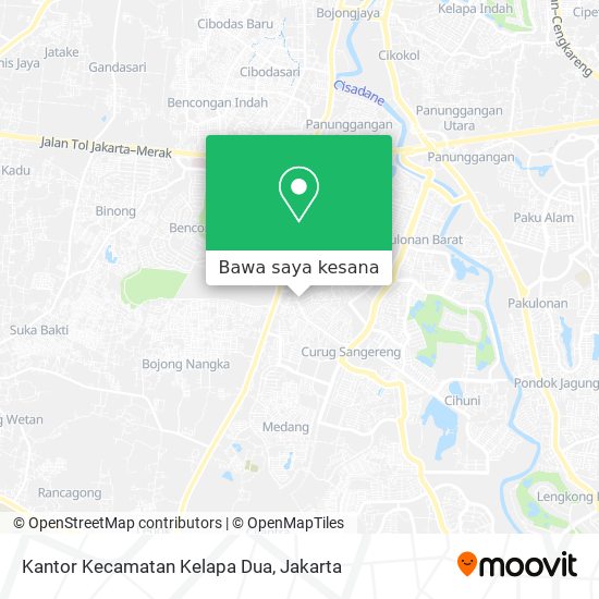 Peta Kantor Kecamatan Kelapa Dua