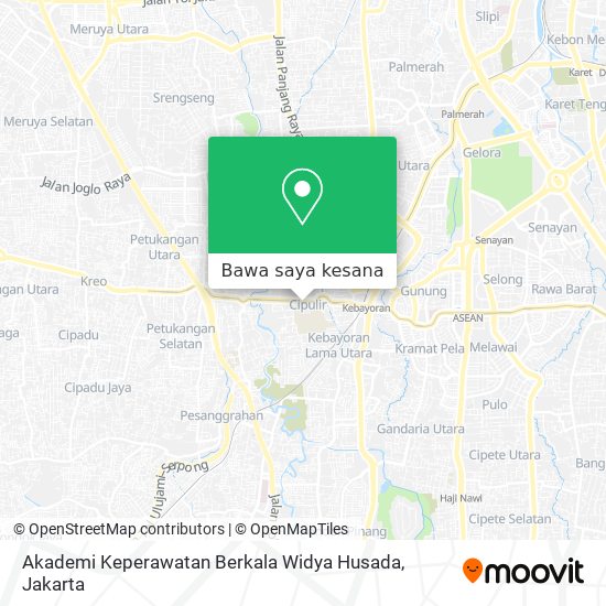 Peta Akademi Keperawatan Berkala Widya Husada