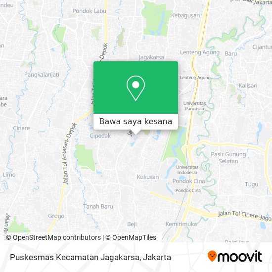 Peta Puskesmas Kecamatan Jagakarsa