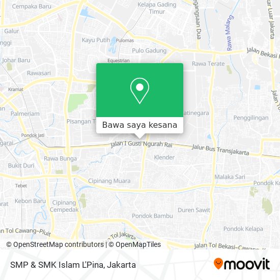 Peta SMP & SMK Islam L'Pina