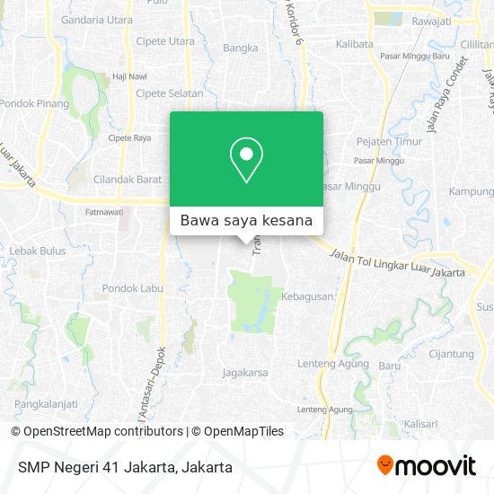 Peta SMP Negeri 41 Jakarta