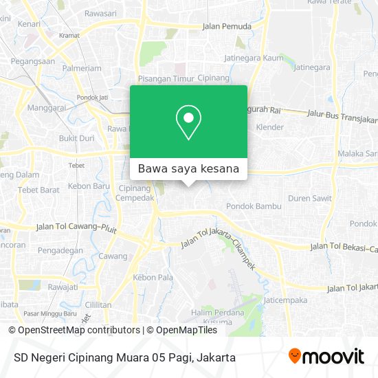 Peta SD Negeri Cipinang Muara 05 Pagi