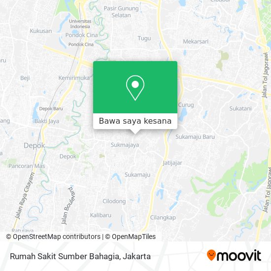 Peta Rumah Sakit Sumber Bahagia