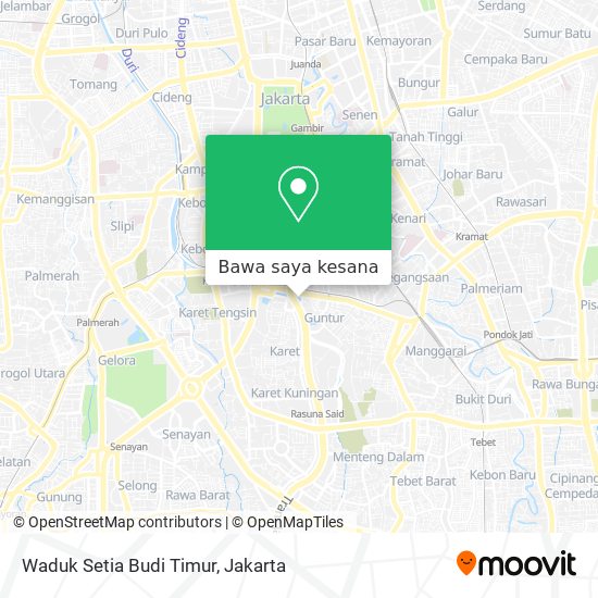 Peta Waduk Setia Budi Timur