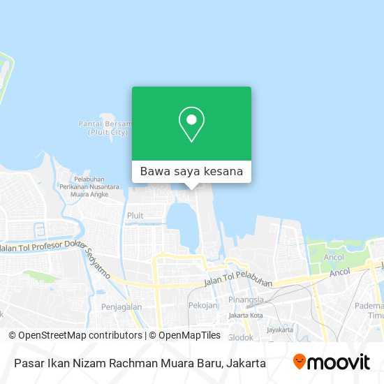 Peta Pasar Ikan Nizam Rachman Muara Baru