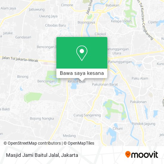 Peta Masjid Jami Baitul Jalal